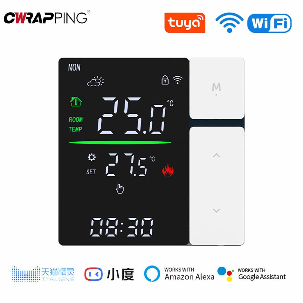 WiFi Home Smart Backlight Battery Wired Thermostat Water Floor Heating Controller Child Lock for Home Intelligent Accessories