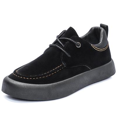 Zapatos Casuales de Negocios para Hombre Estilo Británico Mocasines de Cuero con Cordones Zapatos de Trabajo Cómodos Antideslizantes Moda Derbies de Oficina Calzado