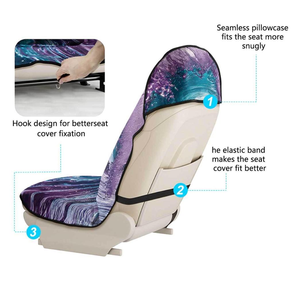Universal Gym Workout Car Seat Protector Towel - All-Season Front Cover