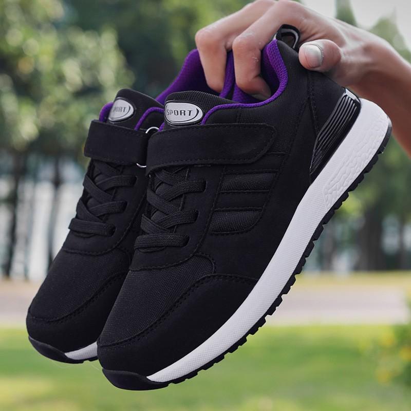 Middle-aged and Elderly Sports Shoes 2025 Summer and Autumn New Casual Men and Women Couples Factory Direct Sales Velcro Walking Shoes