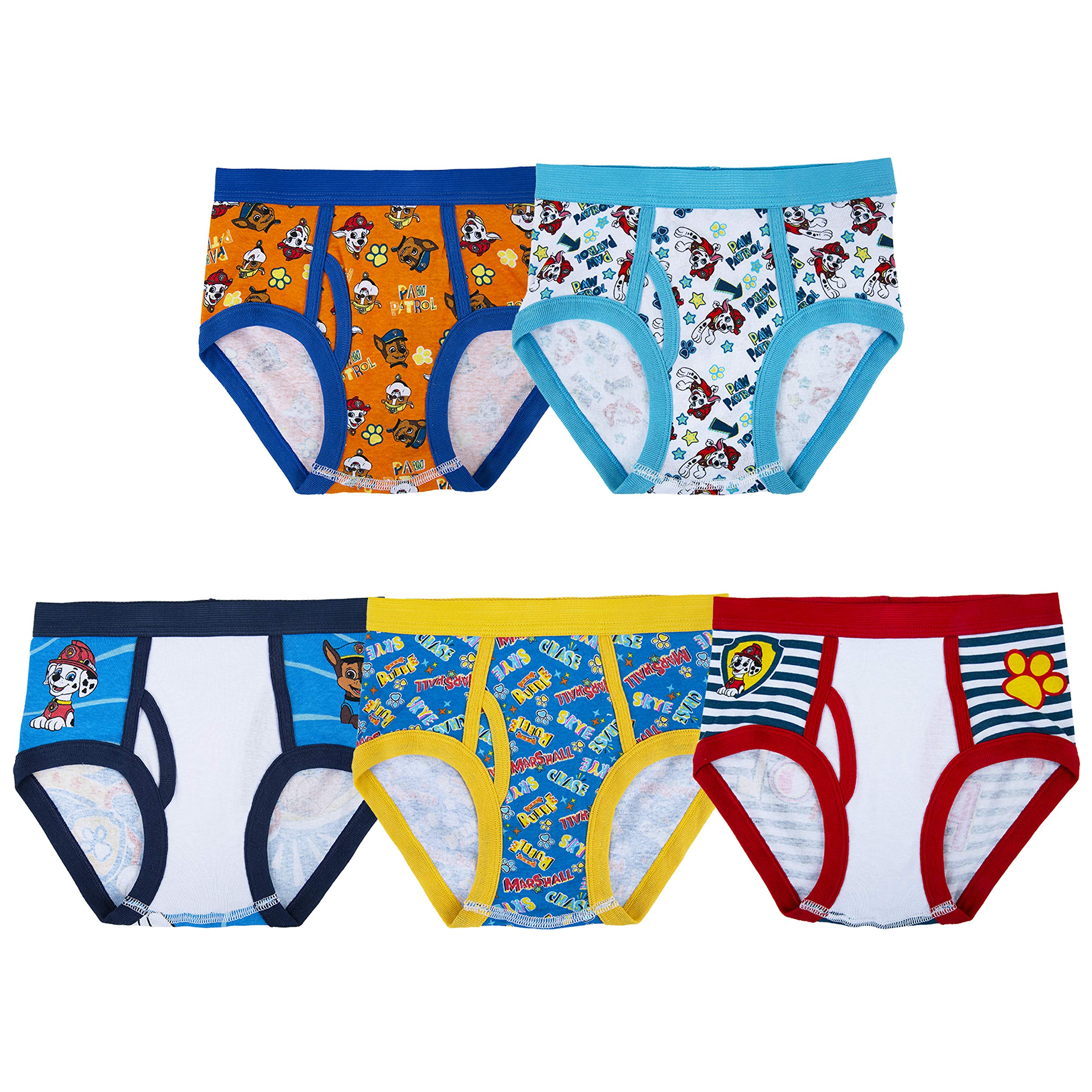 

Nickelodeon Handcraft Little Boys Paw Patrol Brief (Pack of 5), Assorted, 4