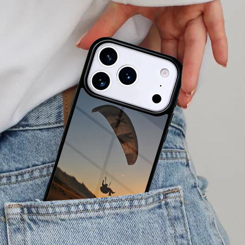 Paragliding Sport Phone Case for iPhone 17ProMax 12 13 14 15 16e 17 Pro Max Plus Air Cover