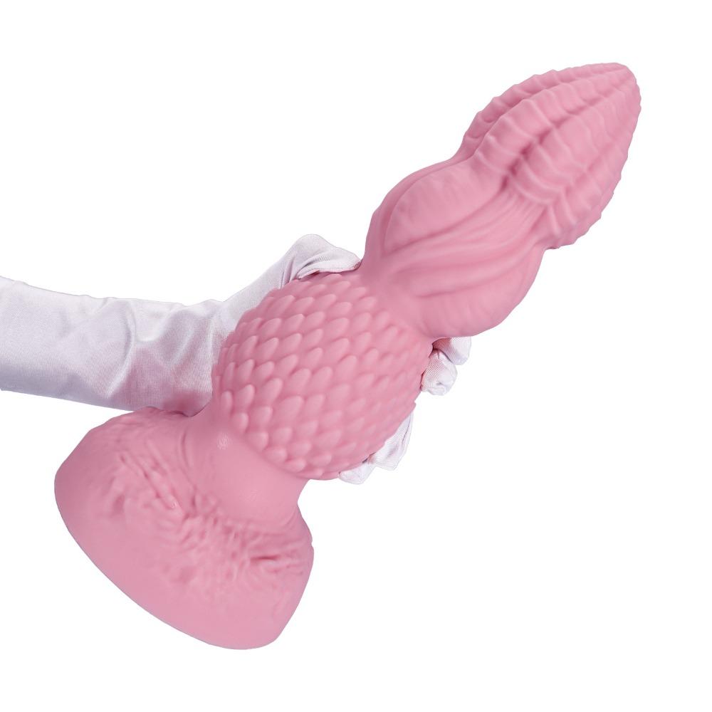 Extra Large Alien-Shaped Anal Plug - Liquid Silicone SM Sex Toy for Men & Women, Ergonomic Posterior Pleasure Device