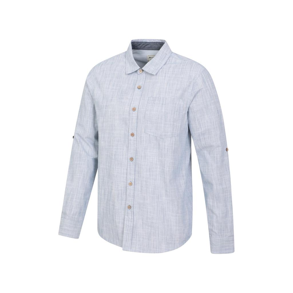 Mountain Warehouse Mens Coconut Textured Long-Sleeved Shirt