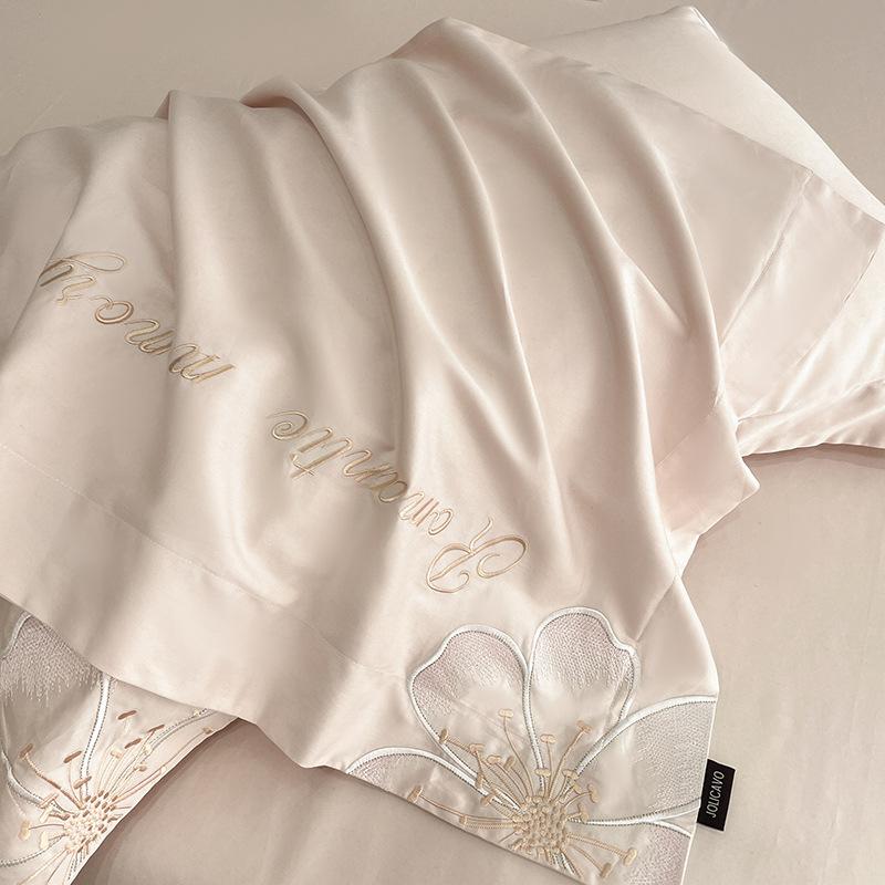 Pure Cotton Bedding Set Light Luxury Comfortable Skin-friendly Breathable Sheets Quilt Cover Pillowcase