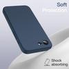 Protective Case - BOOLING - iPhone 16e - Liquid Silicone - Matte Effect - Navy Blue
