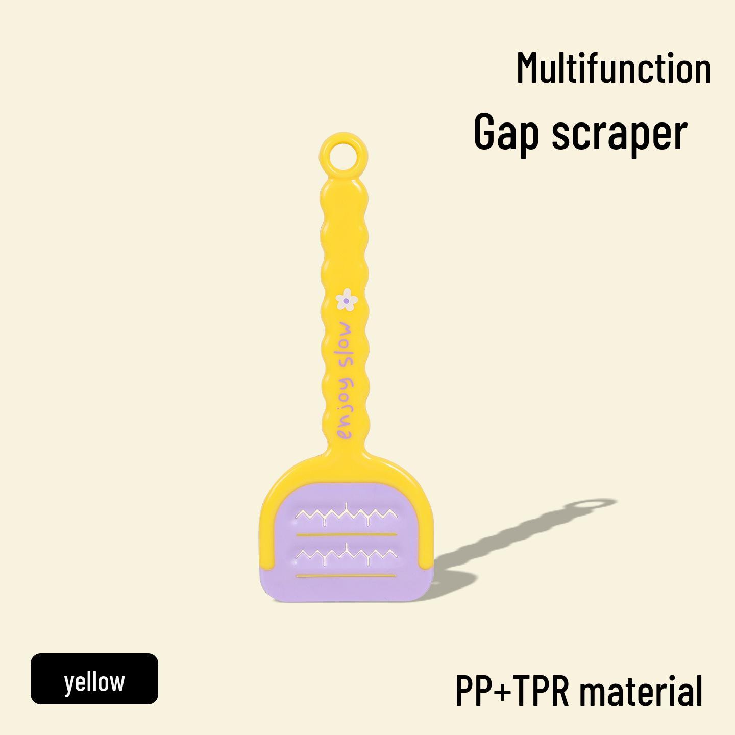 

Corner Gap Toilet Scraper: Multi-functional Long Handle Brush for a Clean, No-Mess Bathroom. жёлтый