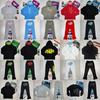 Mens Premium Hooded Oversized Streetwear Set Cotton Fleece Lined Sweatshirt Jogger Pants Winter 2025