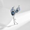 Bindi Ginkgo Biloba Brooch High-end Exquisite Suit Pin Accessories Design Corsage Crystal Coat