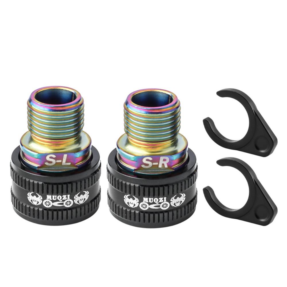 1 Pair 23MM Bike Pedal Axle Extenders Bike Pedals Adapters Spacers  Mountain Bike Pedal Colorful