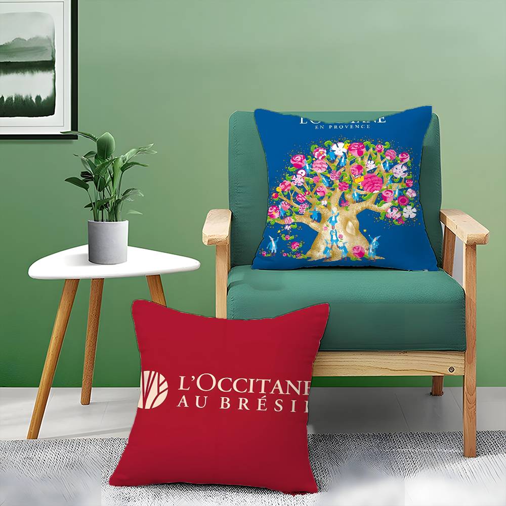 Art De Vivre LOccitane-L Pillow Case Anti-dustmite Pillowcase Invisible Zipper Silky Short Plush Sofa Cushion Cover