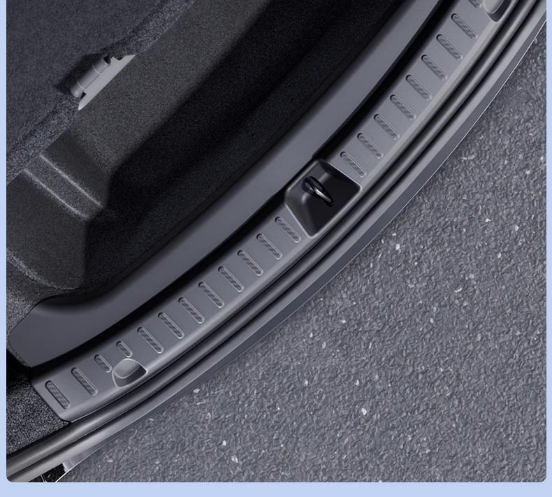 Tesla Model Y Kofferraumschutz & Kohlefaser Heckklappenschweller