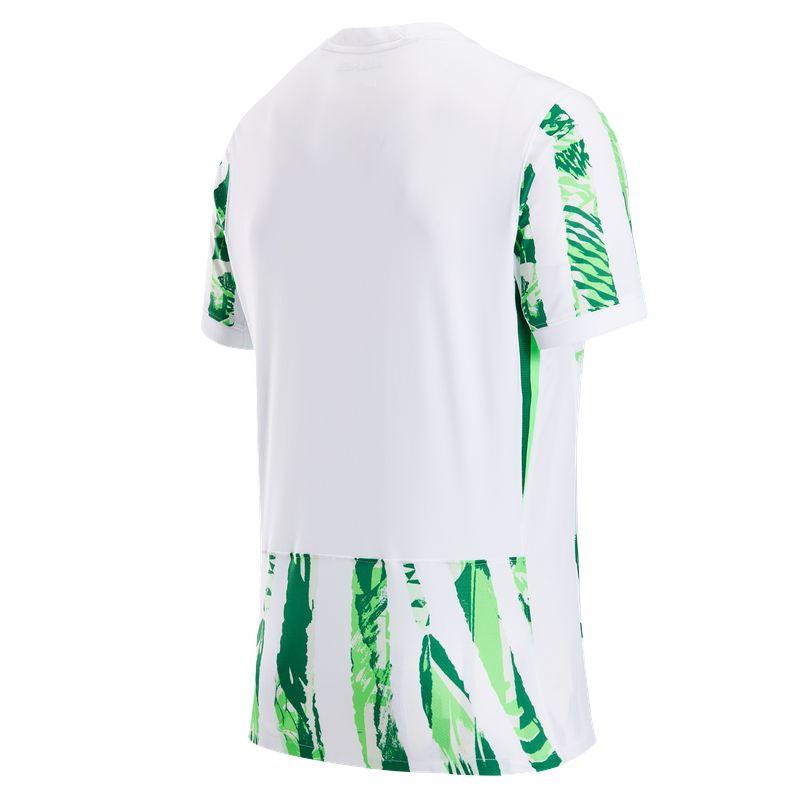 Nike Dri-Fit Fan Edition 2025 Season Nigeria Team Quick-Dry Short Sleeve Football Shirt Men Tops White Pine-Green Impact-Green HM9660-100