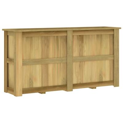 Vidaxl Raised Planter, 196X50X100 Cm, Impregnated Pine Wood