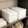 Folding Fabric Storage Basket Dust-proof Cotton Cuilt Storage Box for Home