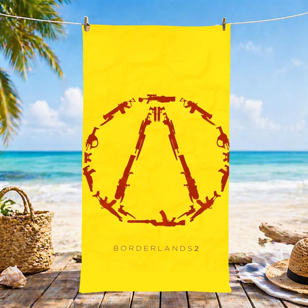 B-Borderlands Gearbox Software Towel Microfiber Beach Towel, Quick-Dry, Sand-Free, Ultra-Fine Fiber, Super Soft.