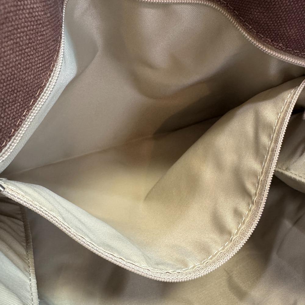 BURBERRY Blue Label Nova Check Shoulder canvas Tote Bag Brown canvas Used