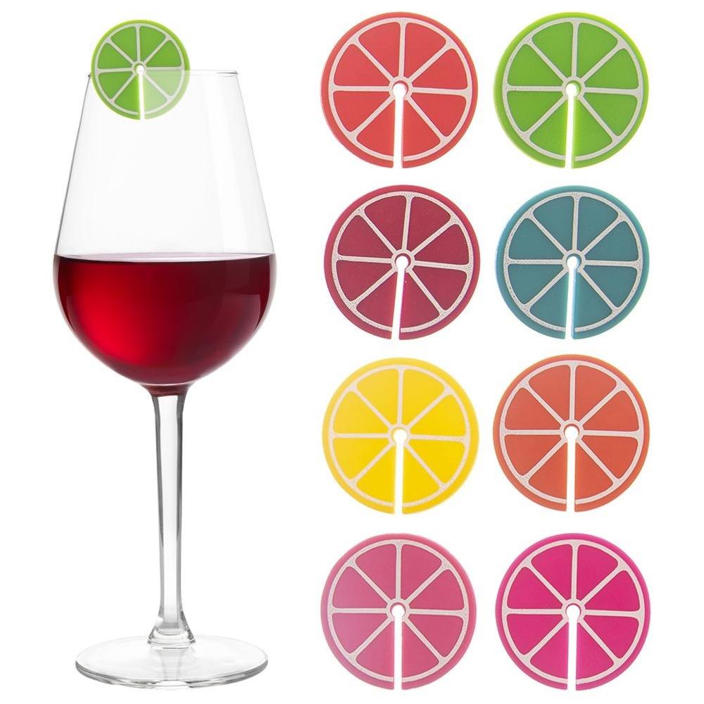8x Colorful Markers for Glasses, Drinks, Decorations