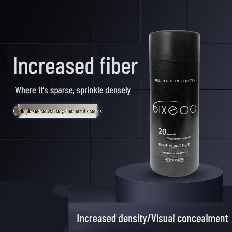 BIXEAA Hairline Fiber Concealer: Disposable Dense Hair Powder for Fullness and Coverage.