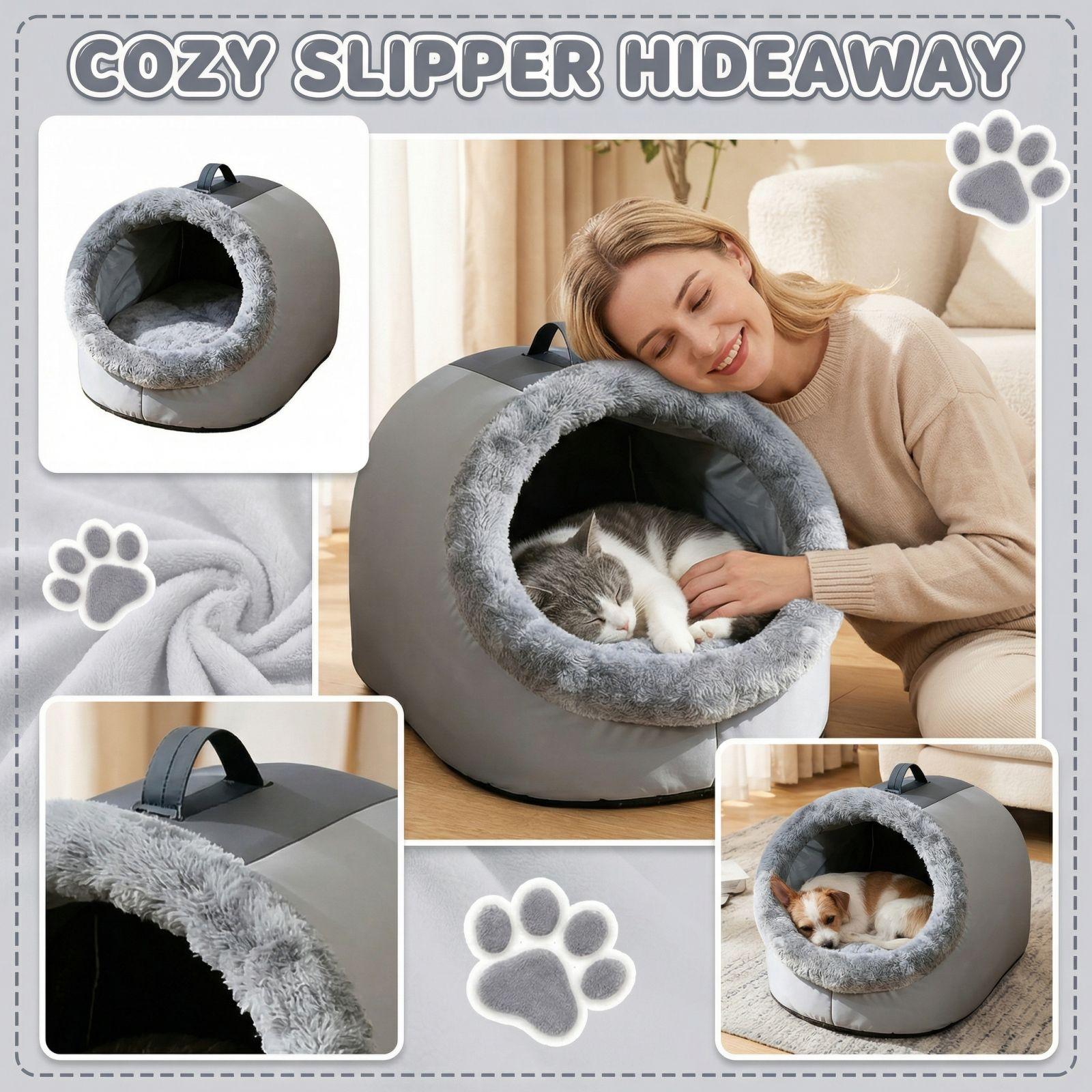 

Four Seasons General Slippers Semiconfined Sense Of Security Doghouse Cats Bed S