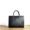 Men's High-End Genuine Leather Briefcase with Anti-Theft Fingerprint Lock - Single Shoulder Crossbody Business Handbag