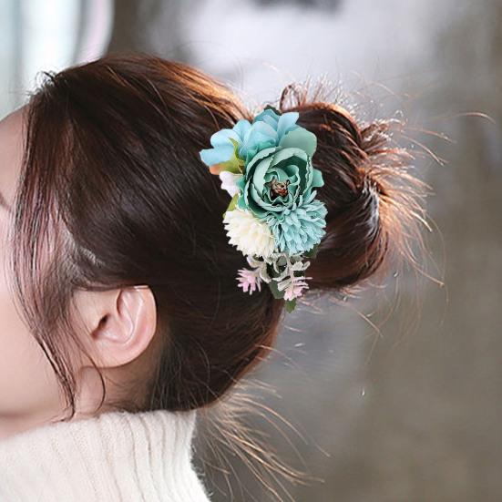 Atemberaubender Braut-Hochzeits-Haarkamm, handgefertigte Blumenblätter-Dekor-Clip für Mädchen, perfekte Accessoires für jeden Anlass, der ein vielseitiges Accessoire sucht, das kann