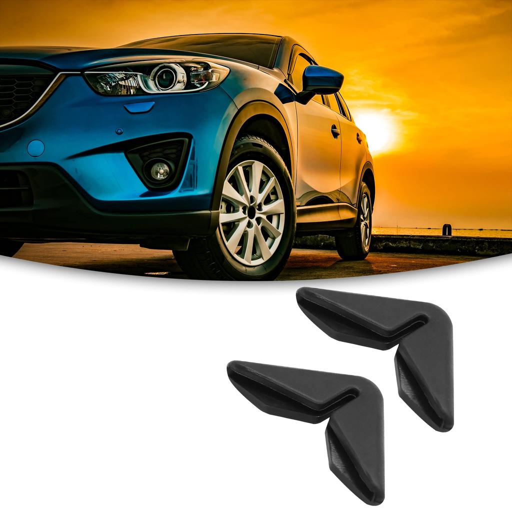 ACROPIX Car Side Door Edge Corner Guard Protector Universal Auto Black 2pcs