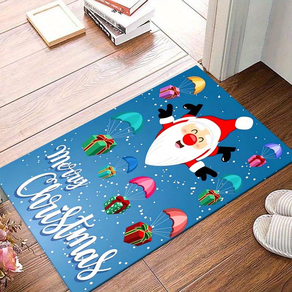 

1pc Santa Claus and Falling Gifts Area Rug, Slip-Resistant, Easy-Clean, Stain-Resistant, Perfect for Cozy Living Rooms, Bedrooms, Kitchens, 60cm by 90cm