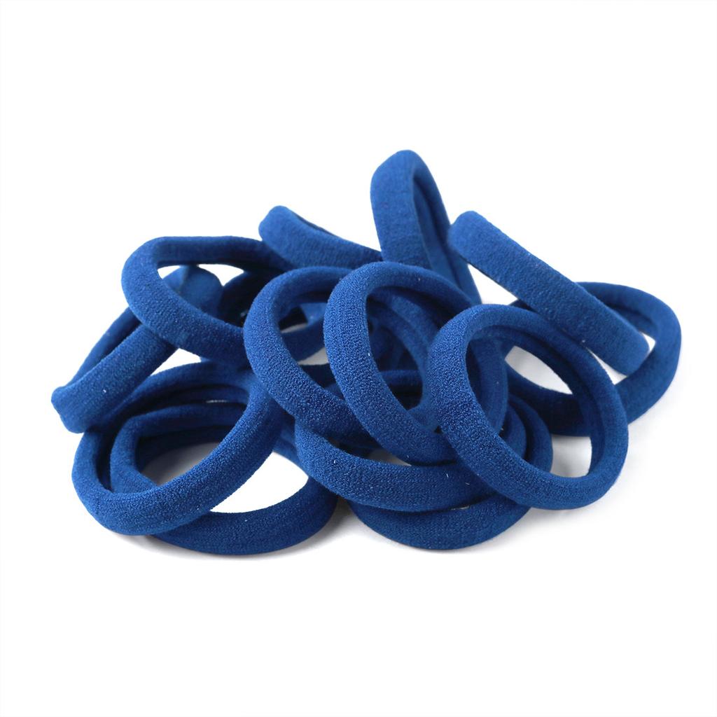 Solid Colors Seamless No Crease 4cm Hair Tie Elastic Nylon Ponytail Holders Fabric Hair Ropes Accessories for Toddlers Women