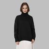 Women's Classic Solid Color Turtleneck Sweater - European & American Autumn/Winter Loose Knitwear
