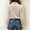 Women's Casual Button Down Long Sleeve Blouse Color Fit for Work