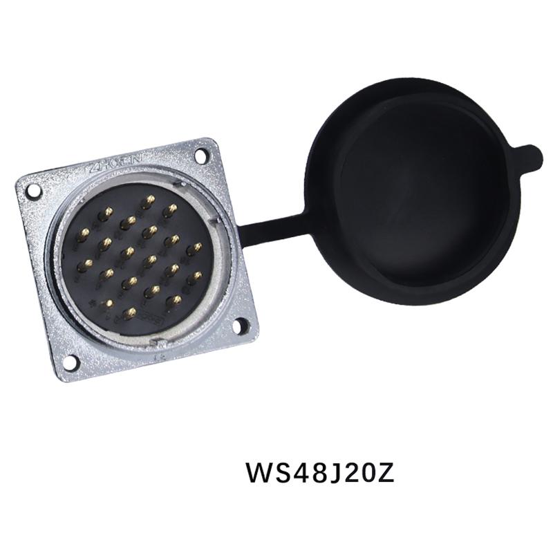 ZHQCN WS48 TQ+Z Waterproof M48 Female Plug Male Socket Panel 5 7 20 27 38 42 Pin Industrial Aviation Connector Electrical Power