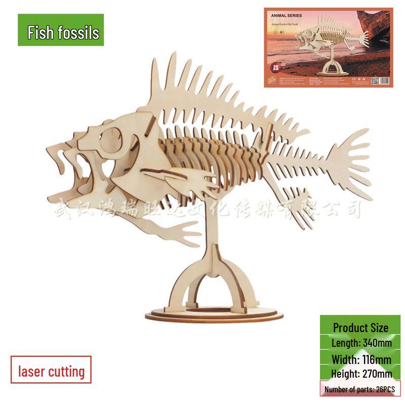 3D DIY Wooden Jigsaw Puzzle Model - Laser Cut Building Set