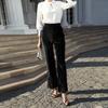 Pantaloni Casual da Donna a Vita Alta Micro-corti con Collage di Canarino