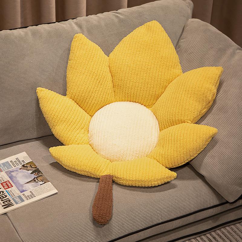 Flower Cushion Plush Toy Knitted Design For Home Office Bedding Girl Gift Doll