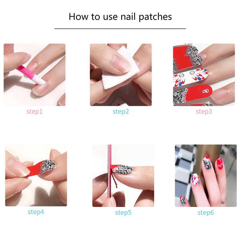 1 Blatt Nagelaufkleber, Nagellackstreifen, Aufkleber, DIY, Glitzer, Nagelkleber, Nagelkunstaufkleber für Frauen und Mädchen