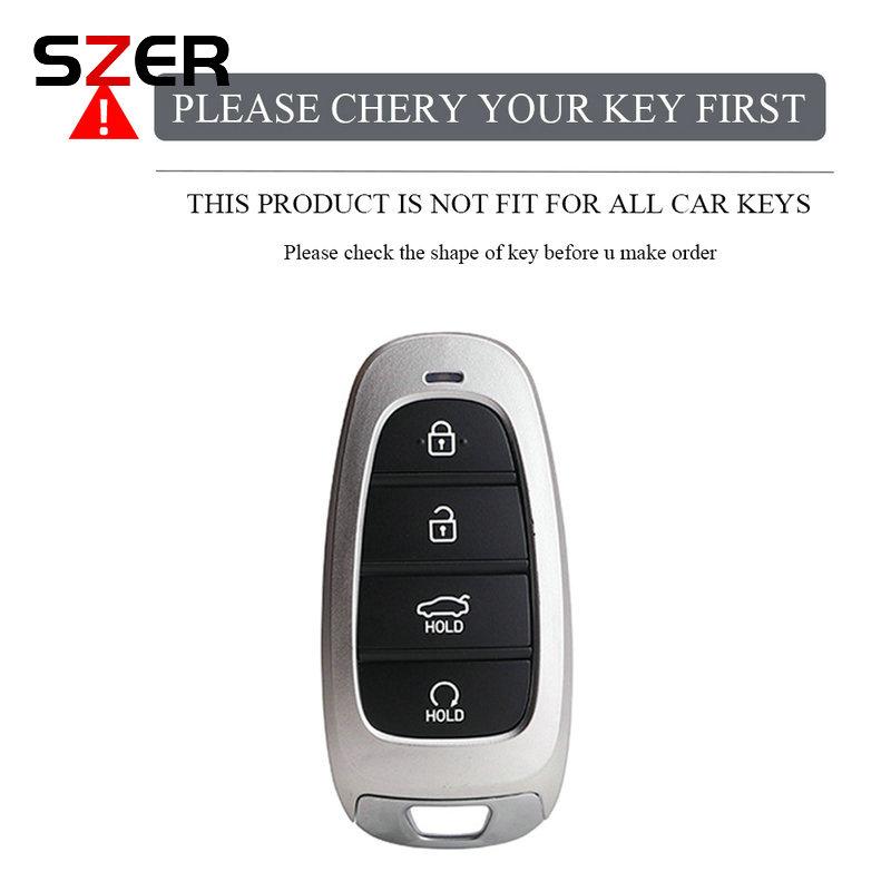 NEW TPU Car Key Case Cover For Hyundai Tucson Solaris Sonata Hybrid NEXO NX4 Santafe dn8 4 Buttons 2020 2021 2022 Protector Fob