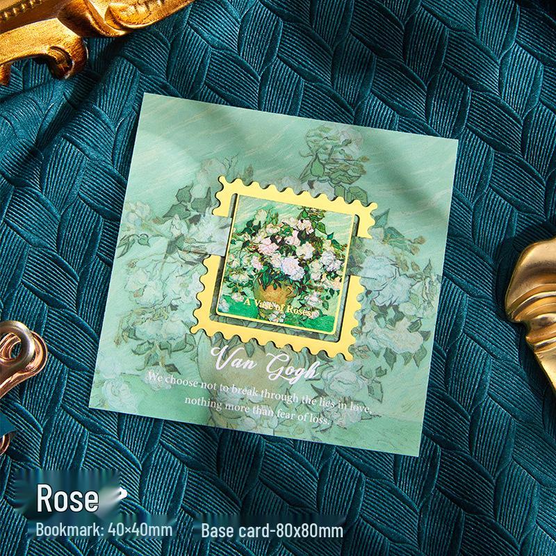 

Серия «Ретро Отпечаток»: Креативные закладки для книг с масляной живописью и металлическими значками (4 стилей)