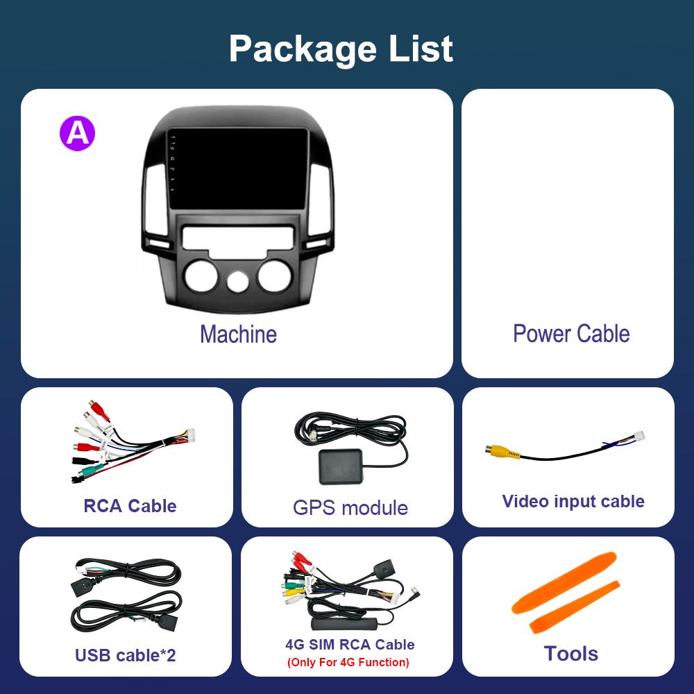 Android OS Car Radio Multimedia Player for Hyundai I30 2006 - 2011 WiFi GPS Navigation DSP Stereo Split Screen BT Head Unit