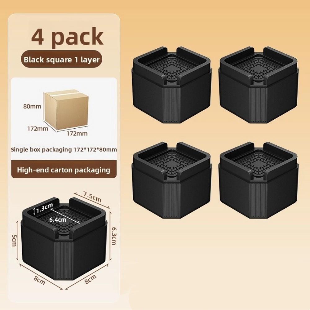 4Pcs Stackale Feet Leg Base Mat Adjustable Furniture Risers  Furniture Stability Accessories