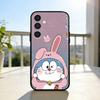 Cute Fat D-Doraemon Blue white  Phone Case For Samsung  A73,A21s,A22,A31,A32,A52,A53,A71,A80,Soft Black Shell
