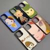 Contemporary Art Yoshitomo Nara Phone Case Color Silver Shell For LPhone 17 16 16e 15 14 13 12 11 Pro Max Plus