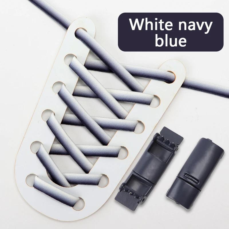 Gradient Elastic Laces Sneakers Magnetic Lock Shoelaces Without ties Kids Adult lazy No Tie Shoe laces for Shoes Accessories
