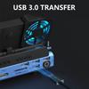 USB HUB Docking Station RJ45 Card Reader Multiport Adapter for Console with Hard Disk Cartridge Cooling Fan