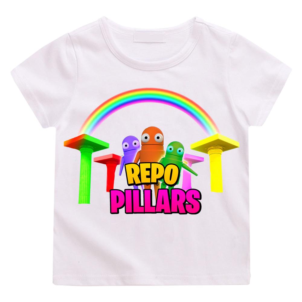 R.E.P.O. Game Print Cute Soft T-shirt Cartoon 100%Cotton Comic Tee-shirt O-neck Camisetas TeesTop Clothes Casual Versatile Soft