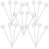 20Pcs Acrylic Coffee Stir Sticks Heart Shaped Reusable Cocktail Swizzle Stirrers Party Beverage Mixing Tools Christmas Halloween