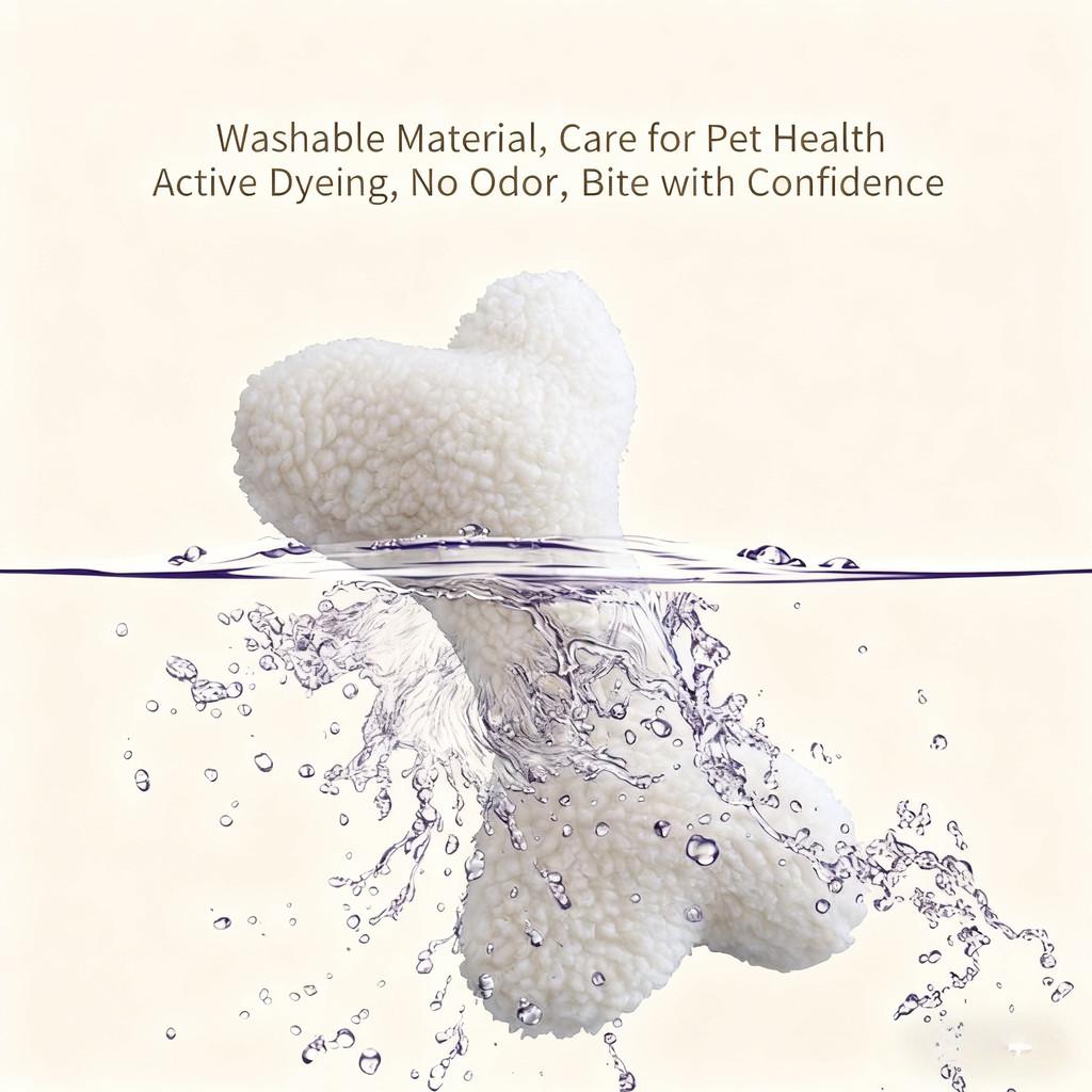 Hundespielzeug aus Wolle im Vermont-Stil - Ein weiches und bequemes Plüschtier, geeignet für mittelgroße Hunde und Welpen. Sicher - Ein niedliches und beruhigendes Haustierspielzeug