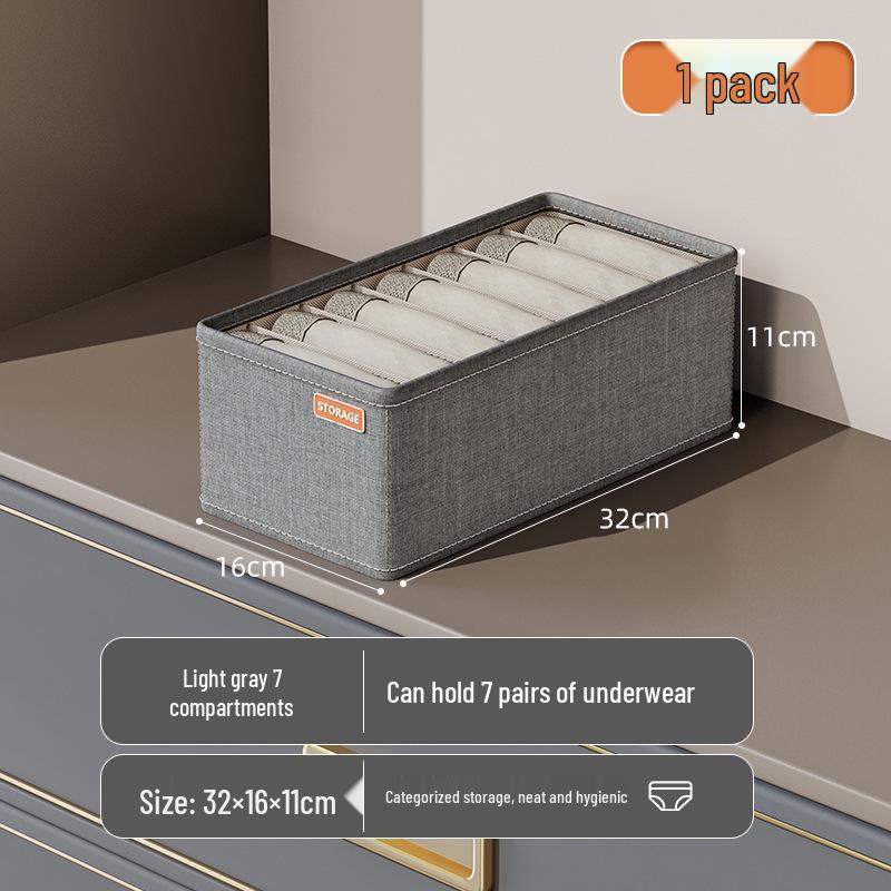 Multi-functional Underwear & Socks Storage Box: Bedroom Clothes Drawer Divider & Wardrobe Organizer