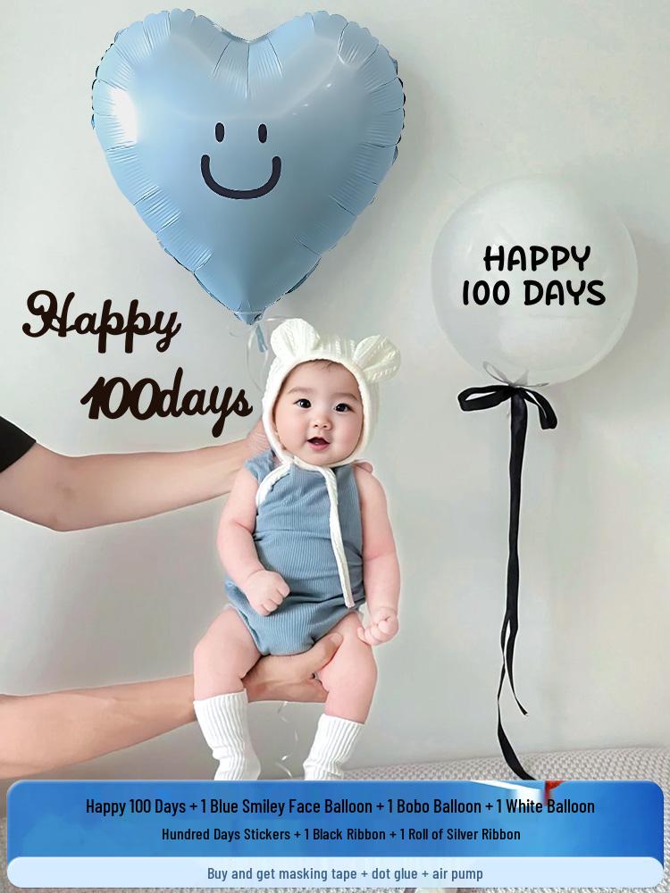 30-Day Baby Celebration Photo Props & Background Wall Set
