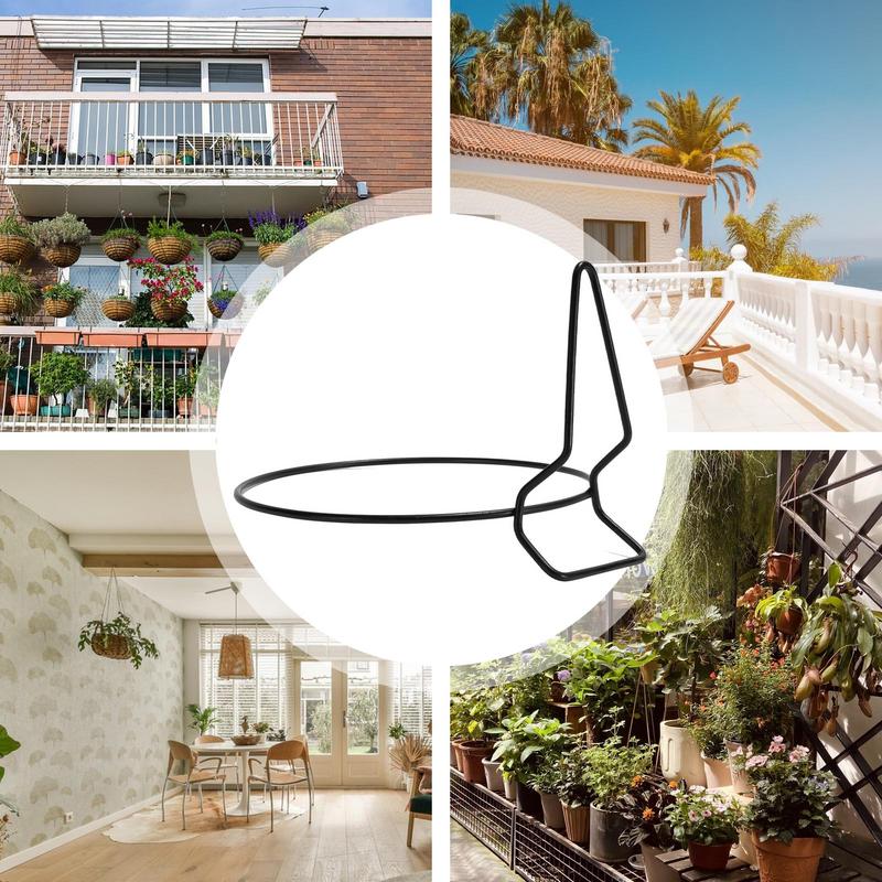 Wall Plant Holder Ring Plant Hanger Heavy Duty Stable 4 Pieces Decorative Bracket for Bedroom Outside Living Room Decor Balcony